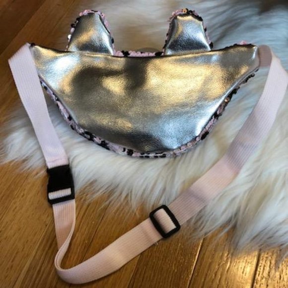 P.S. from Aeropostale Sequin Pink Fox Fanny Pack - Picture 4 of 4